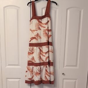 Women's Rust Feather Dress